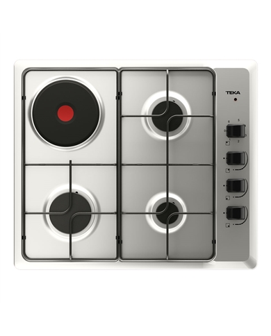 TEKA PLACA 60CM 3GAS BUT 1ELETRICO INOX - HSE64031KLBBUT TEKA PLACA 60CM 3GAS BUT 1ELETRICO INOX - HSE64031KLBBUT
