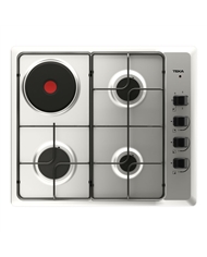 TEKA PLACA 60CM 3GAS BUT 1ELETRICO INOX - HSE64031KLBBUT