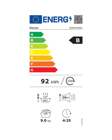 SIEMENS SECADOR ROUPA 9KG BOMBA CALOR B #3 - WQ46H2B0ES SIEMENS SECADOR ROUPA 9KG BOMBA CALOR B #3 - WQ46H2B0ES