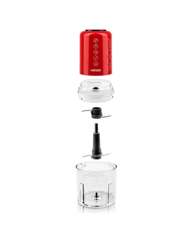 HAEGER PICADORA 500W CAPACIDADE 200GR LAMINA AÇO INOX VERMEL - CH50W009A HAEGER PICADORA 500W CAPACIDADE 200GR LAMINA AÇO INOX VERMEL - CH50W009A