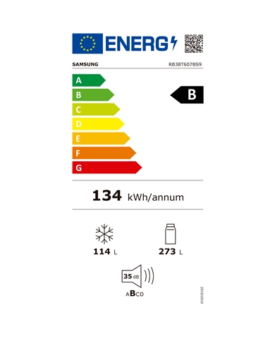 SAMSUNG COMBINADO 2030X595X658MT NF 387LT INOX B #1 - RB38T607BS9EF SAMSUNG COMBINADO 2030X595X658MT NF 387LT INOX B #1 - RB38T607BS9EF