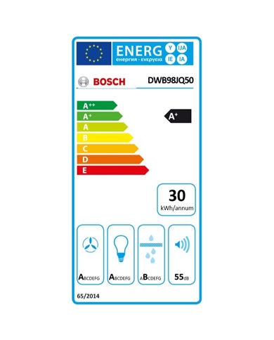 BOSCH CHAMINE 90CM 843M3/H 3+2VELOC BOX DESIGN INOX A+ - DWB98JQ50 BOSCH CHAMINE 90CM 843M3/H 3+2VELOC BOX DESIGN INOX A+ - DWB98JQ50