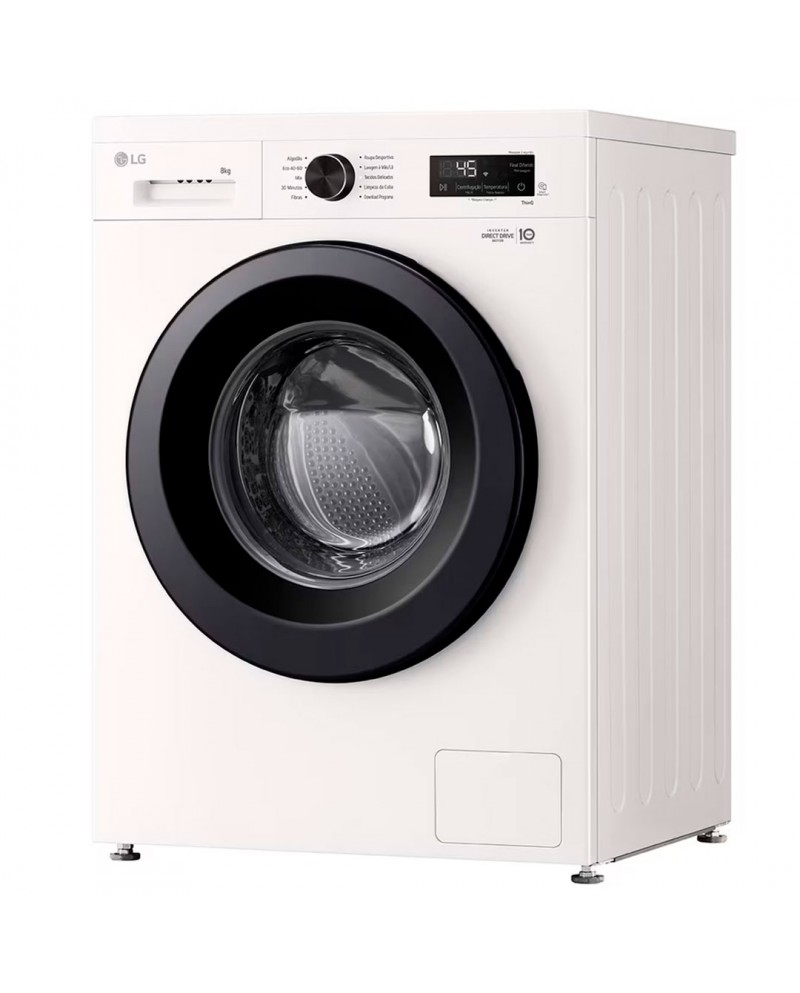 LG MAQUINA ROUPA 8KG 1400RT AI DD STEAM A