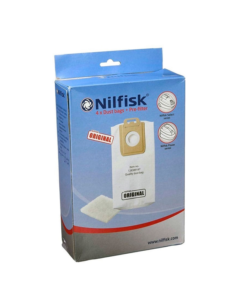 NILFISK SACOS ASPIRADOR P/SELECT PACK 4 UNIDADES - 128389187