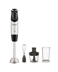 MOULINEX VARINHA 1000W 10VELOC+TURBO PE INOX C/PICADOR + BAT - DD655810