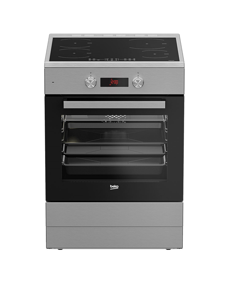 BEKO FOGAO 60X60CM PLACA INDUÇAO 4ZONAS FORNO MULTIF INOX A - FSM89302GXS