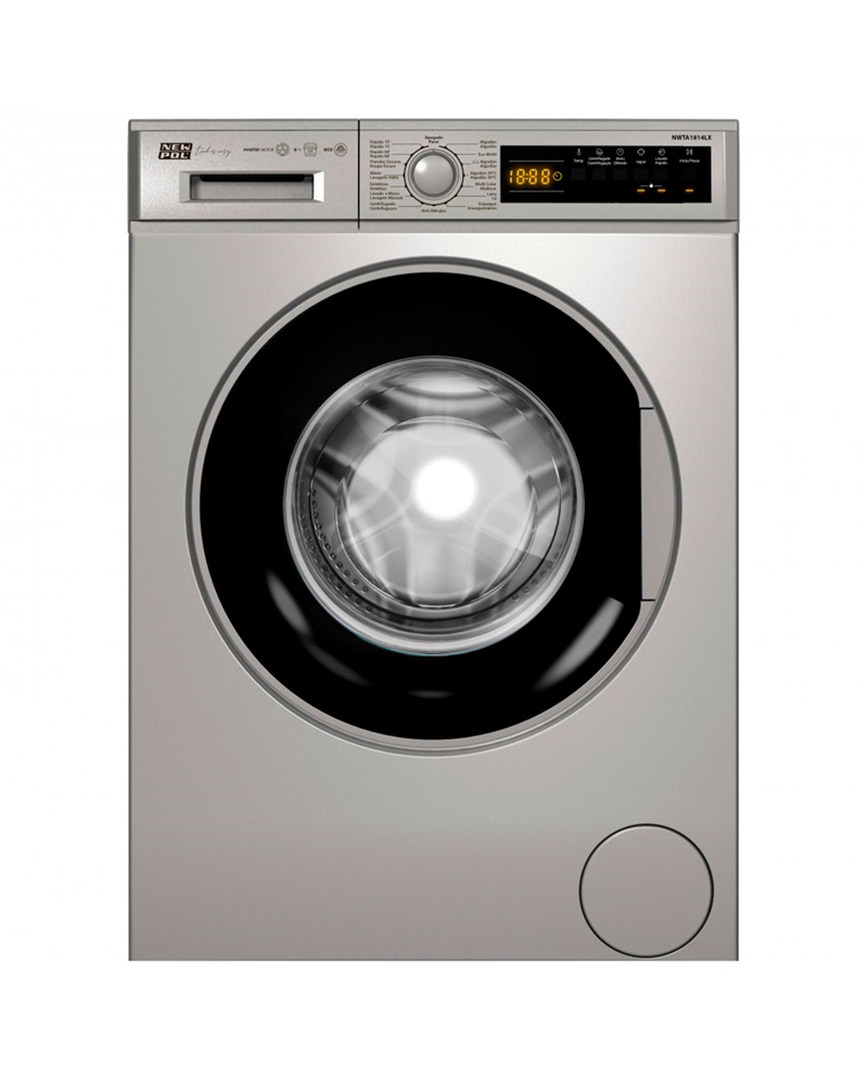NEW POL MAQUINA ROUPA 8KG 1400RT SILVER A - NWTA1814LX