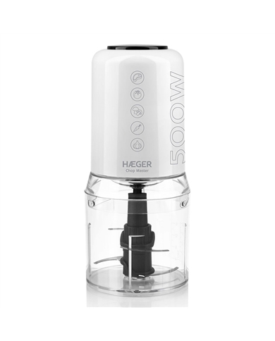 HAEGER PICADORA 500W CAPACIDADE 200GR LAMINA AÇO INOX BRANCA - CH50W008A HAEGER PICADORA 500W CAPACIDADE 200GR LAMINA AÇO INOX BRANCA - CH50W008A