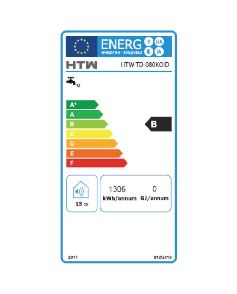 HTW TERMOACUMULADOR 80LTS REVERSIVEL TANQUE DUPLO WIFI
