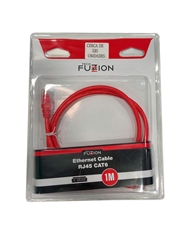 TECH FUZZION CABO REDE RJ45 UTP 1M VERMELHO - TFZLC06011RD