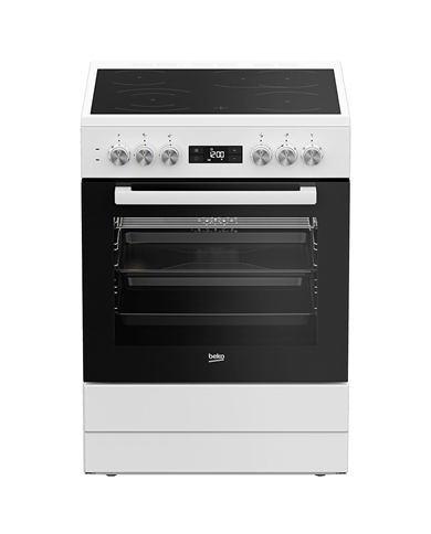 BEKO FOGAO 4 ZONAS VITRO FORNO 72LT MULTIF 60X60CMS BRANCO A - FSM67320GWS
