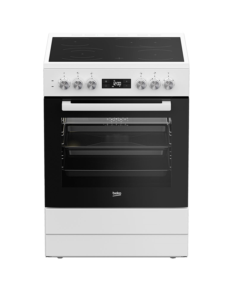 BEKO FOGAO 4 ZONAS VITRO FORNO 72LT MULTIF 60X60CMS BRANCO A - FSM67320GWS