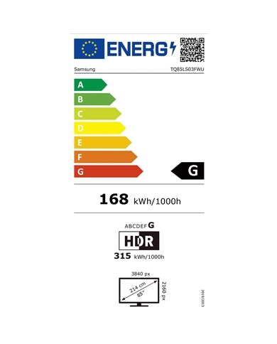 SAMSUNG THE FRAME 85" UHD 4K SMART TV 4HDMI 2USB G #6 - TQ85LS03FWUXXC