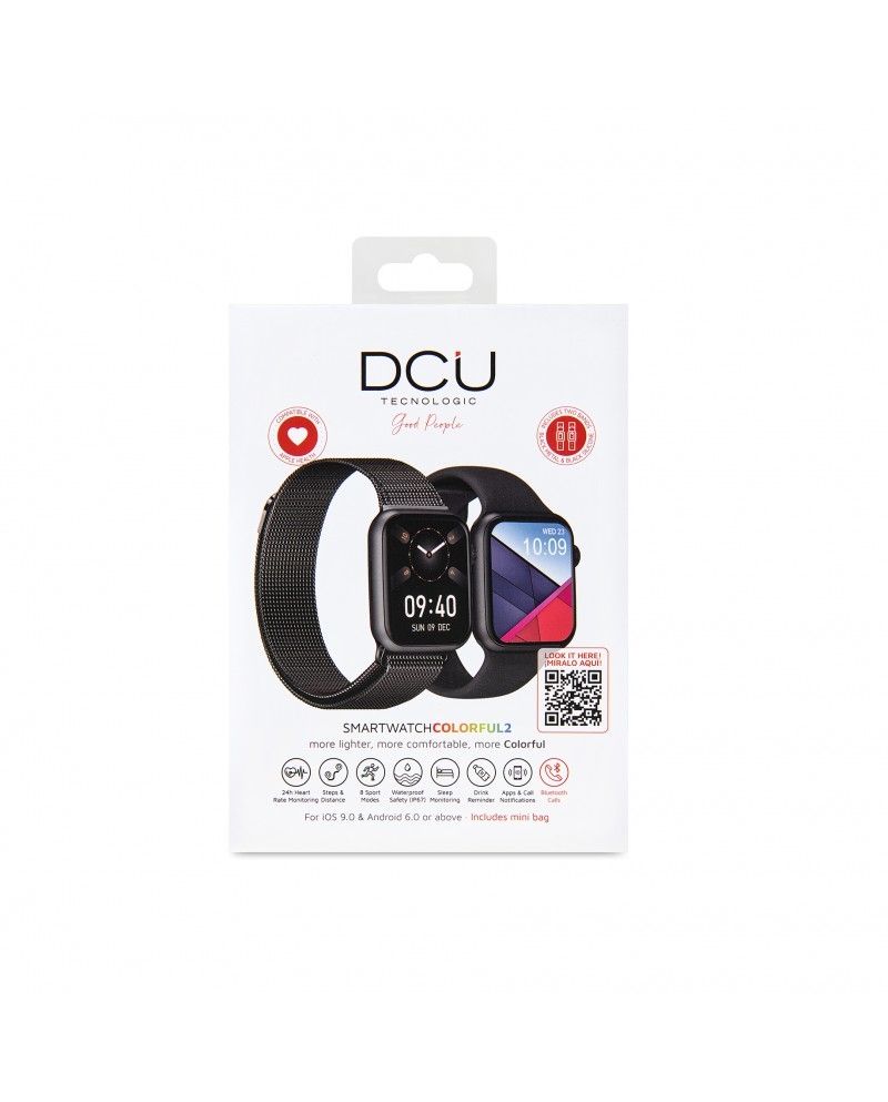 DCU SMARTWATCH COLORFUL BLUETOOTH 2 PRETO E METAL #1 - 34157042