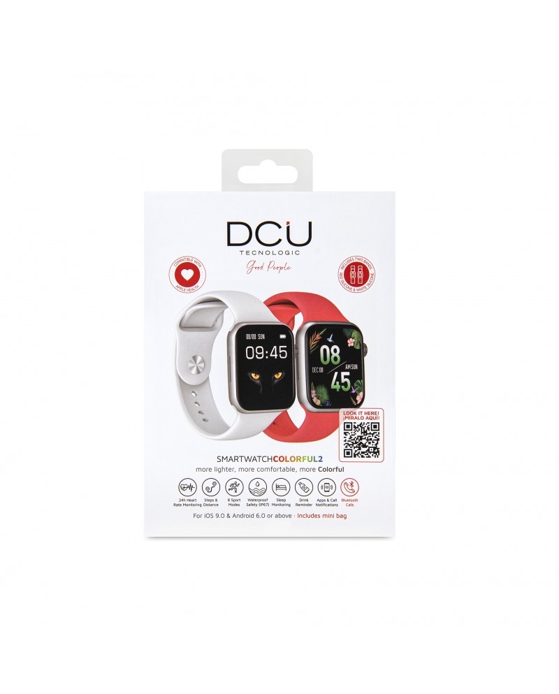 DCU SMARTWATCH COLORFUL 2 BRANCO E VERMELHO #1 - 34157044