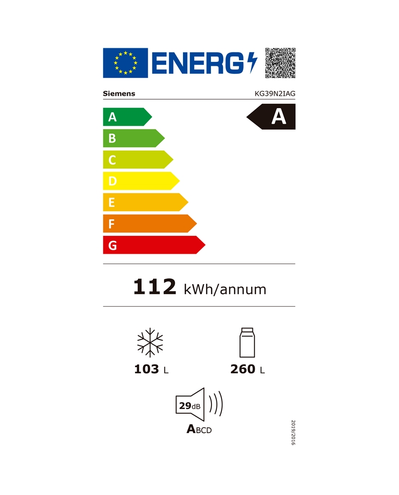 SIEMENS COMBINADO 2030X600X665 363LT INOX A #1 - KG39N2IAG