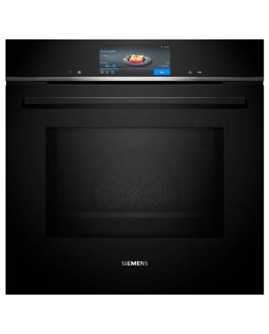 SIEMENS FORNO COM MICRO ONDAS 67LT VIDRO PRETO - HM778GMB1
