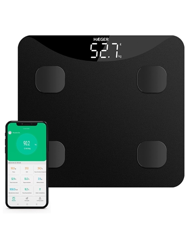 HAEGER BALANÇA WC ELETRONICA CORPORAL INTELISCALE BLUETOOTH - BSDIG014A