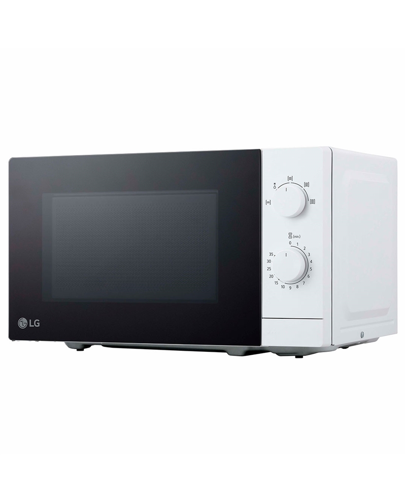 LG MICRO ONDAS 20LT 700W S/GRILL BRANCO PORTA VIDRO PRETO #1 - MS2082H