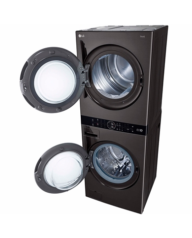 LG MAQUINA LAVAR 17KG E SECAR 16KG 1100RT PRETA D #3 - WT1716BBF