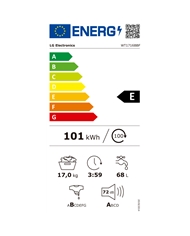 LG MAQUINA LAVAR 17KG E SECAR 16KG 1100RT PRETA D #7 - WT1716BBF