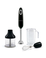 SMEG VARINHA 700W PE INOX C/ ACESSORIOS PRETA - HBF03BLEU