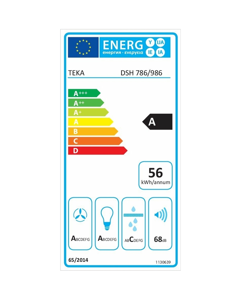 TEKA CHAMINE 90CM EXTRACÇAO MAX 735M3/H INOX A - DSH986I
