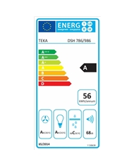 TEKA CHAMINE 90CM EXTRACÇAO MAX 735M3/H INOX A - DSH986I