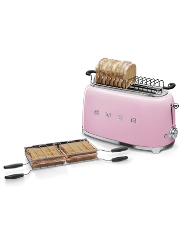 SMEG TORRADEIRA 950W SERIE ANNI 50 QUATRO TOSTAS ROSA #2 - TSF02PKEU