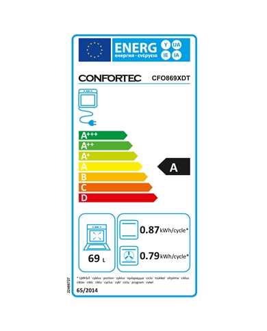 CONFORTEC FORNO MULTIFUNÇOES 69LT DISP.DIGITAL INOX A - CFO869XDT
