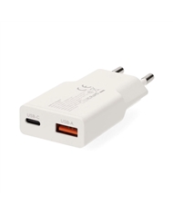 NEDIS CARREGADOR USB-A USB-C 30W #2 - WCHA30WT