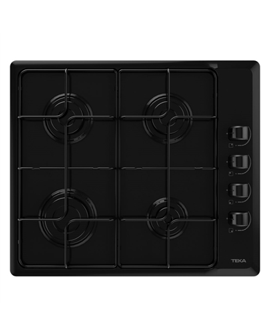 TEKA PLACA 60CM 4GAS BUT PRETA - HLX640KBCOEBK