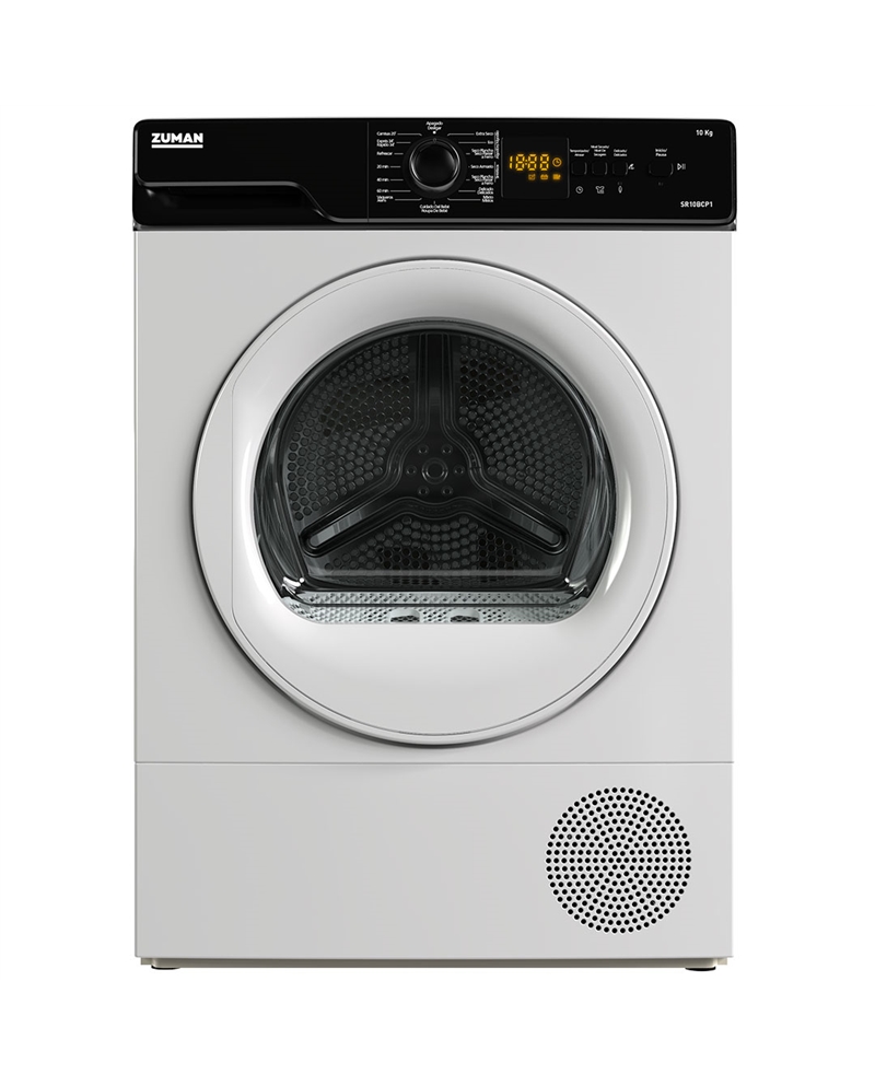 ZUMAN SECADOR ROUPA 10KG CONDENSAÇAO BOMBA DE CALOR E - SR10BCP1