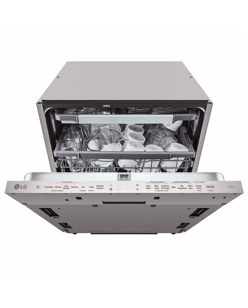 LG MAQUINA LOUÇA INTEG TOTAL 14 TALHERES WIFI A #8 - DB375TXS