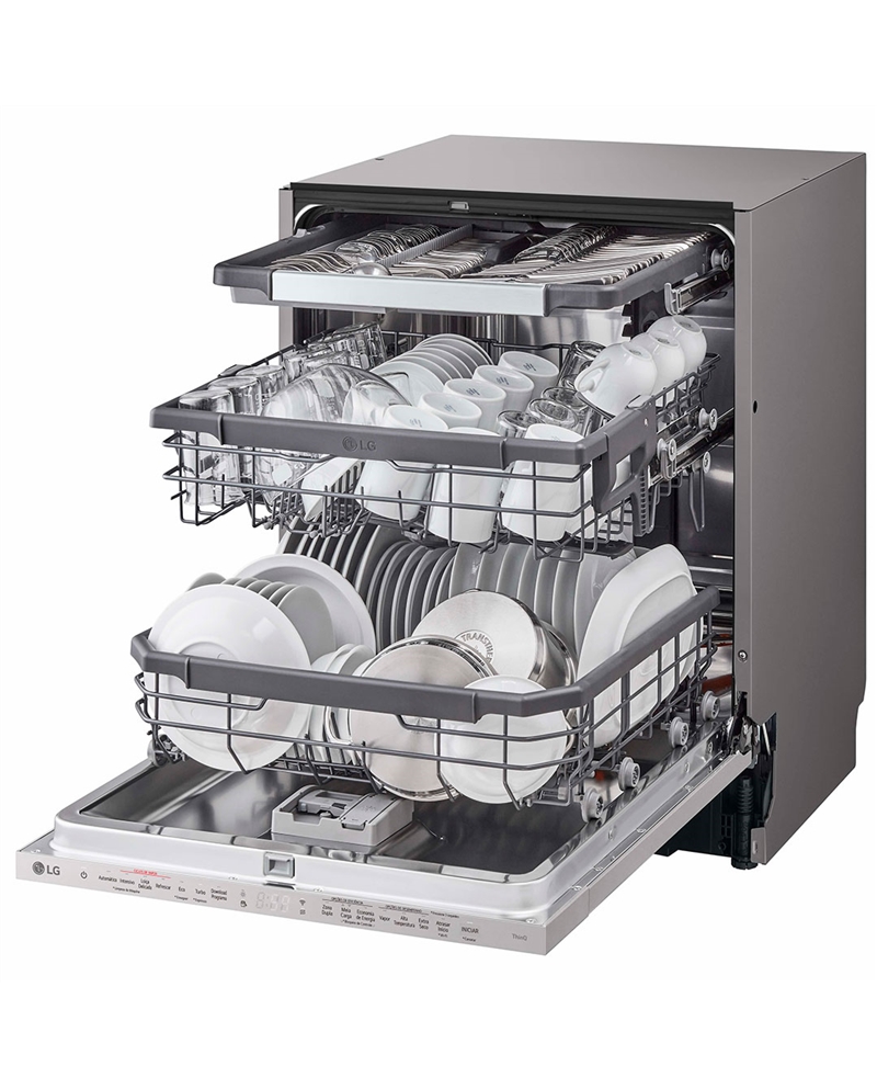 LG MAQUINA LOUÇA INTEG TOTAL 14 TALHERES WIFI A #13 - DB375TXS