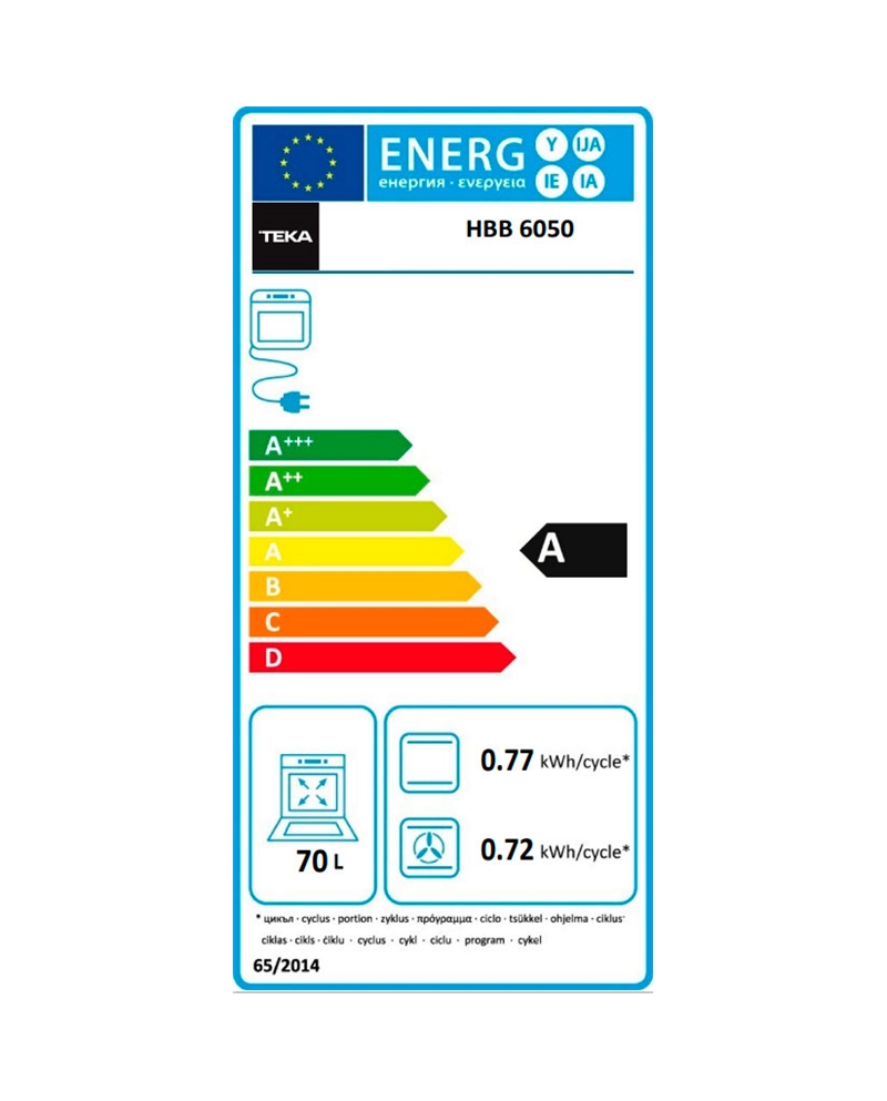TEKA FORNO MULTIF 71LT INOX A #1 - HBB6050SS