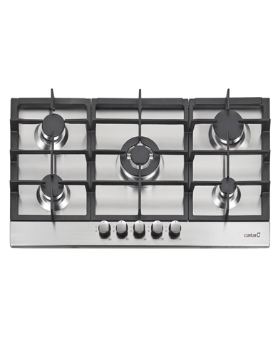 CATA PLACA GAS 90CM 5GAS NAT INOX - LGI9041X