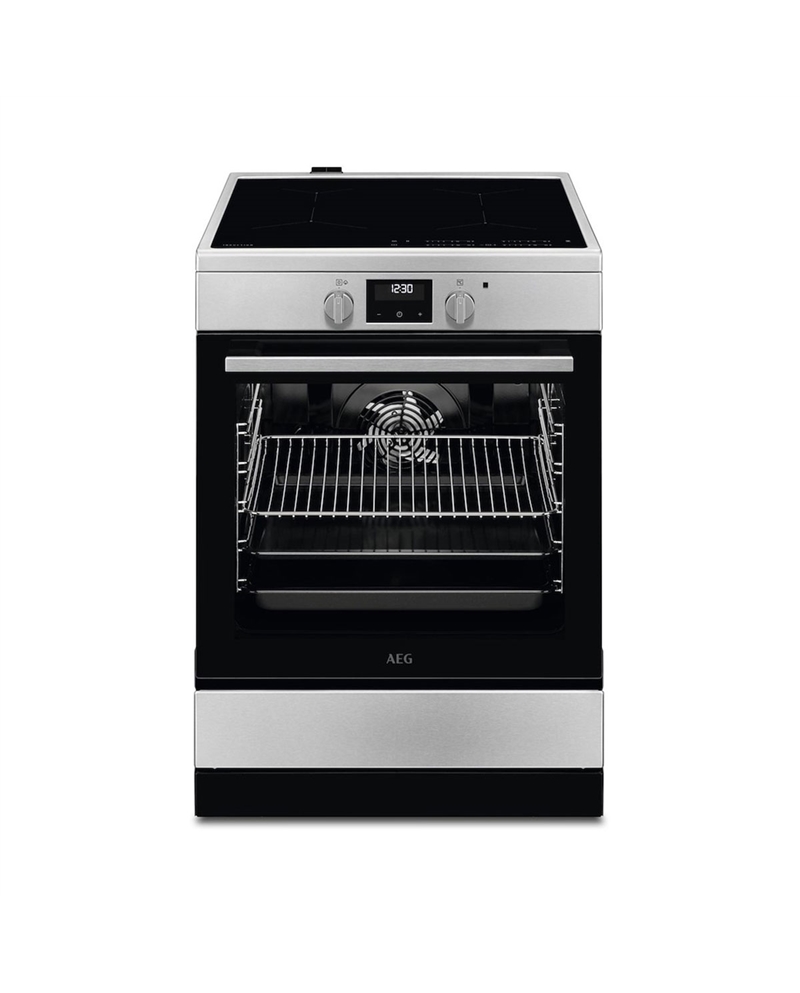 AEG FOGAO 4ZONAS INDUÇAO FORNO 73LT ELETRICO INOX A - CIB6646ABM