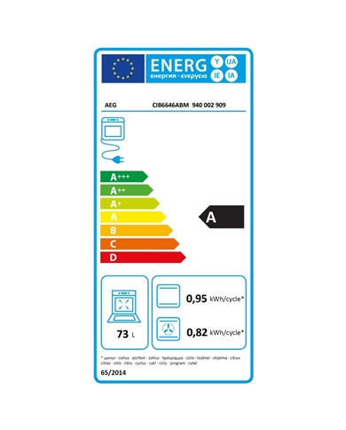 AEG FOGAO 4ZONAS INDUÇAO FORNO 73LT ELETRICO INOX A - CIB6646ABM