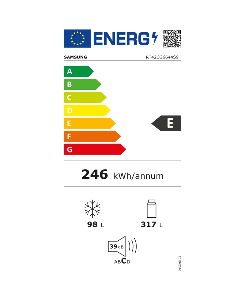 SAMSUNG FRIGORIFICO 2PT 1785X700X672MT 415LT INOX E #5 - RT42CG6644S9ES
