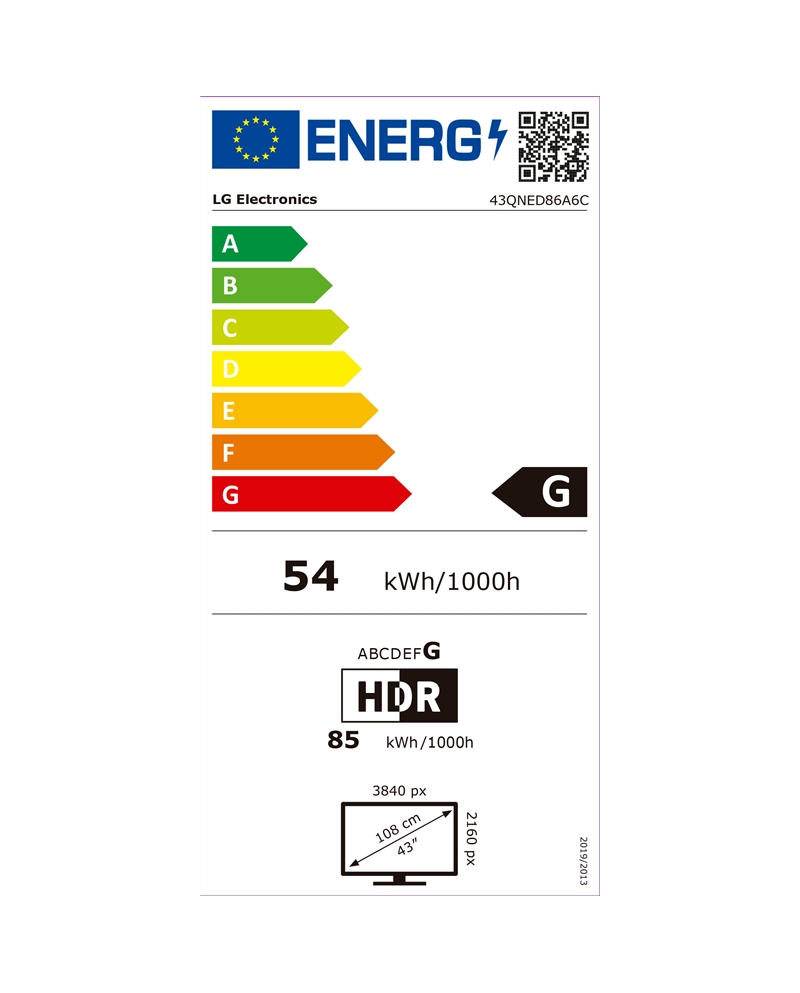 LG LED QNED 43" 4K SMARTTV WEBOS 3HDMI 2USB G #1 - 43QNED86A6C