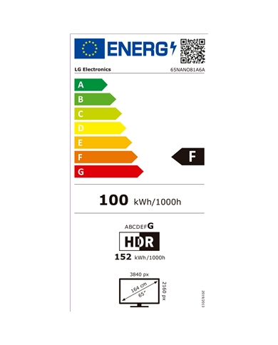 LG LED 65" NANOCELL UHD 4K SMARTTV WEBOS 3HDMI USB F #1 - 65NANO81A6A