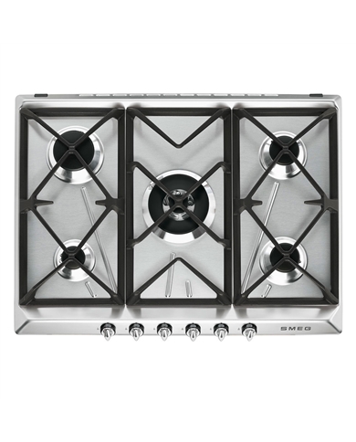 SMEG PLACA GAS 70 75CM INOX - SR975XGH