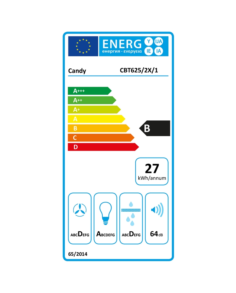 CANDY EXAUSTOR TELESCOPICO GAVETA 60CM MAX 332M3/H INOX B #3 - CBT6252X14U
