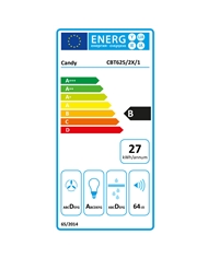 CANDY EXAUSTOR TELESCOPICO GAVETA 60CM MAX 332M3/H INOX B #3 - CBT6252X14U