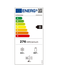 LG SIDE BY SIDE 1,79X0,913X0,735MT NF 628LT MATTE BLACK D - GSXE91EVAD