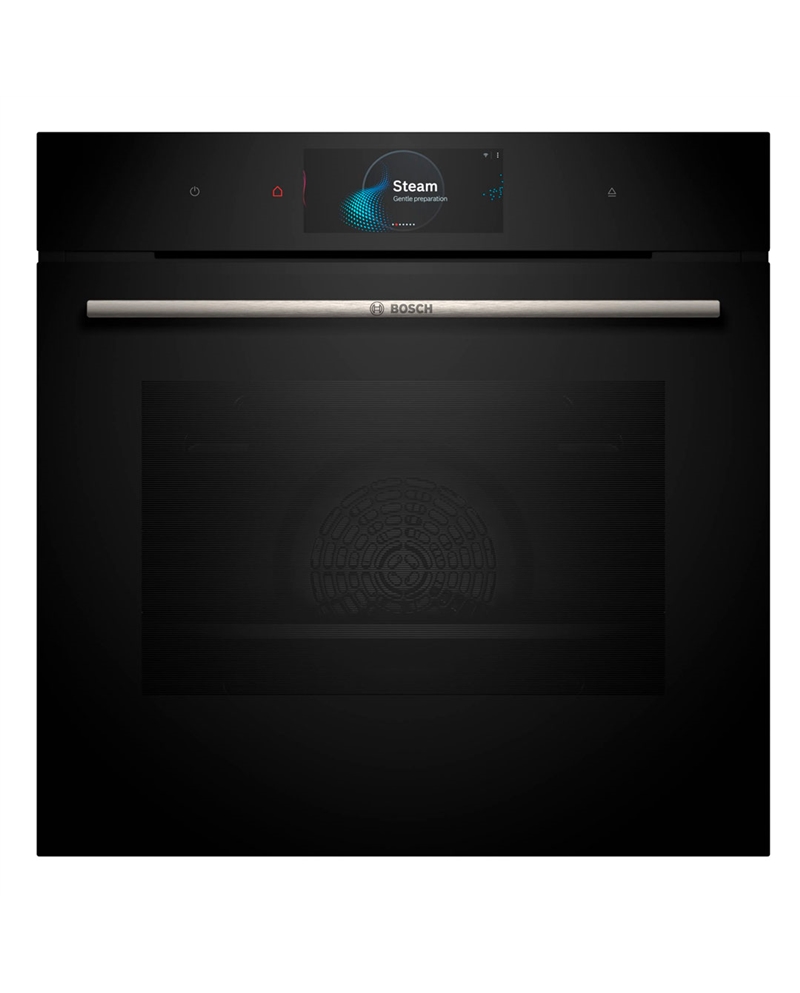 BOSCH FORNO MULTIF 71LT ADDEDSTEAM VIDRO PRETO A+ - HRG7784B1