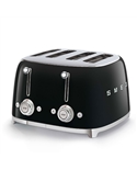 SMEG TORRADEIRA 2000W SERIE ANNI 50 QUATRO TOSTAS PRETA - TSF03BLEU