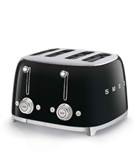 SMEG TORRADEIRA 2000W SERIE ANNI 50 QUATRO TOSTAS PRETA - TSF03BLEU