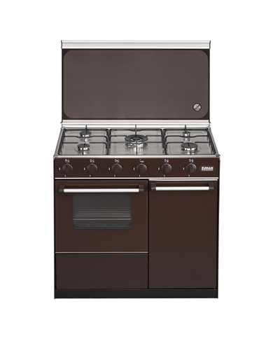 ZUMAN FOGAO 86X90X55CM 5GAS BUT PORTA BOTIJA CASTANHO - FQ52002CT